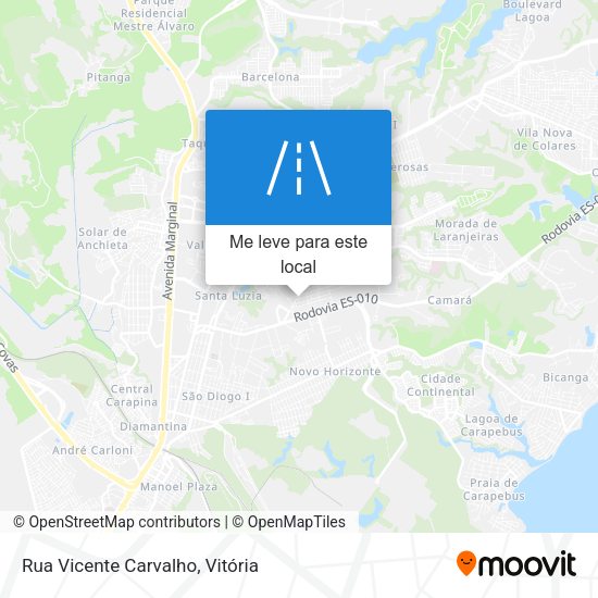 Rua Vicente Carvalho mapa