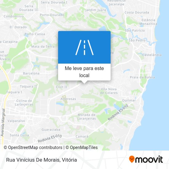 Rua Vinícius De Morais mapa