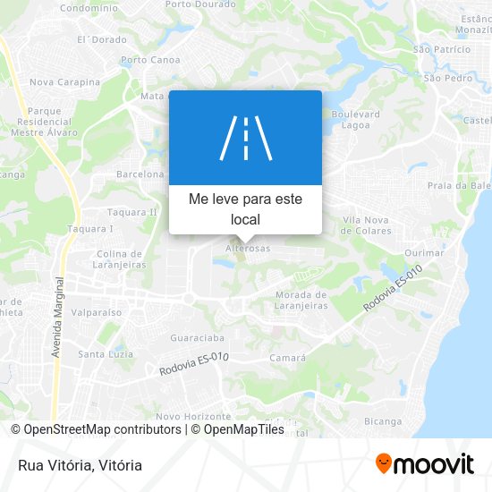 Rua Vitória mapa