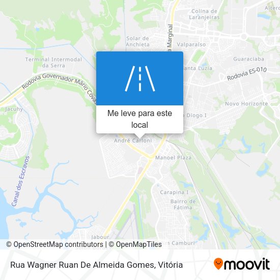 Rua Wagner Ruan De Almeida Gomes mapa