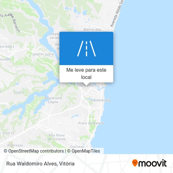 Rua Waldomiro Alves mapa