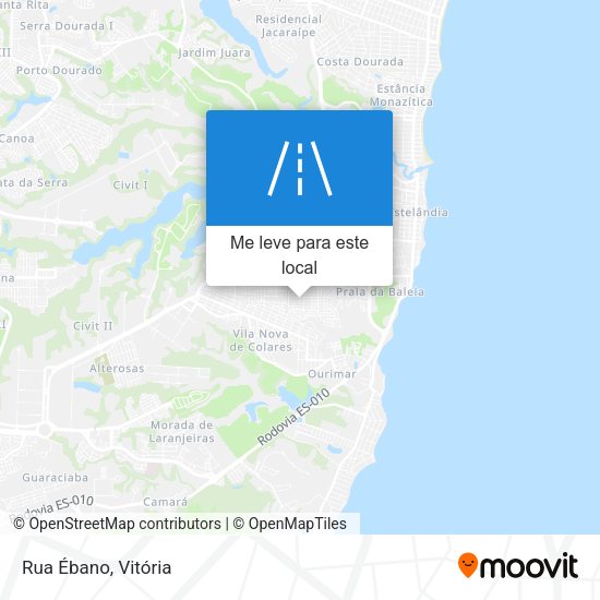 Rua Ébano mapa