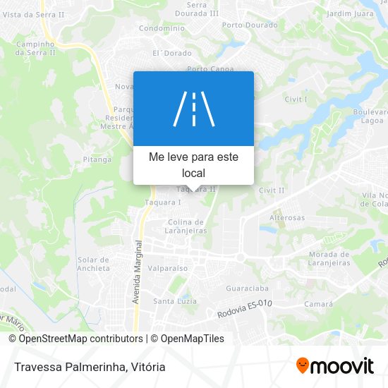 Travessa Palmerinha mapa