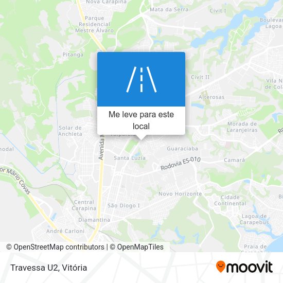 Travessa U2 mapa
