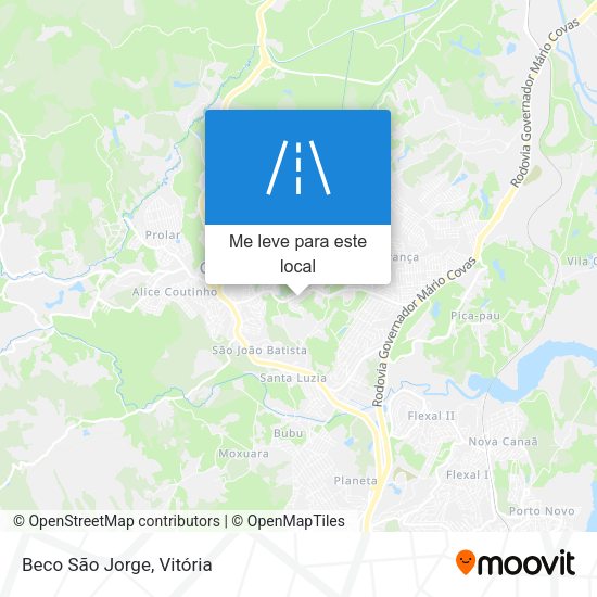 Beco São Jorge mapa