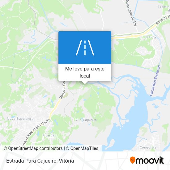 Estrada Para Cajueiro mapa
