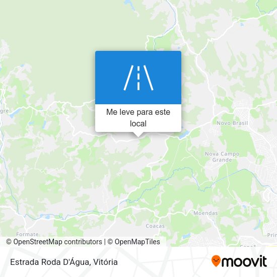 Estrada Roda D'Água mapa