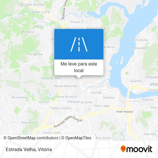 Estrada Velha mapa