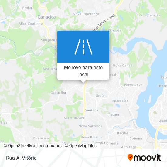 Rua A mapa