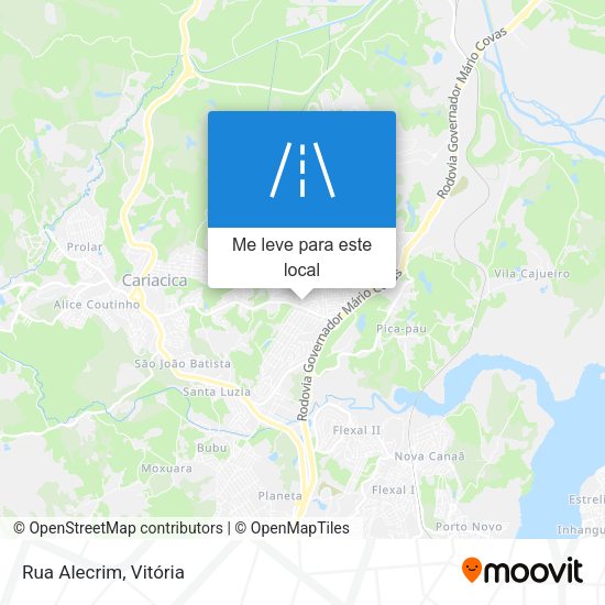 Rua Alecrim mapa