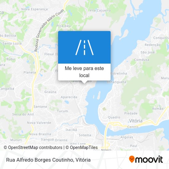 Rua Alfredo Borges Coutinho mapa