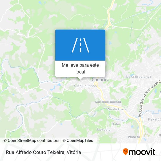 Rua Alfredo Couto Teixeira mapa