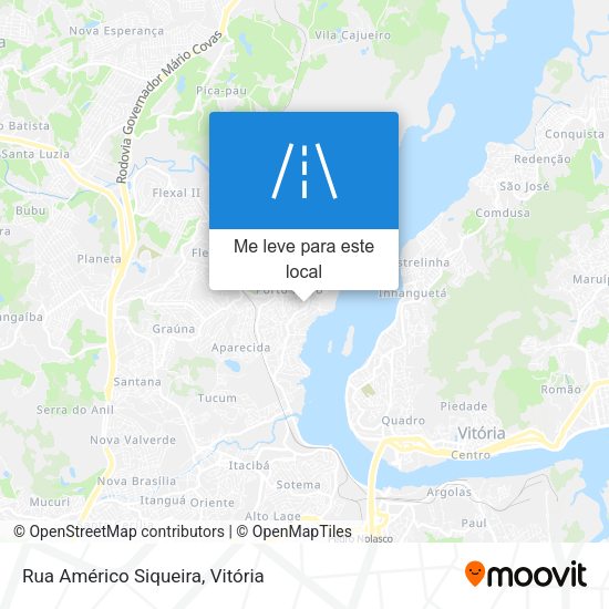 Rua Américo Siqueira mapa