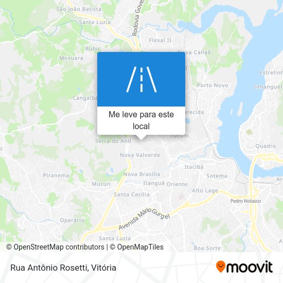Rua Antônio Rosetti mapa