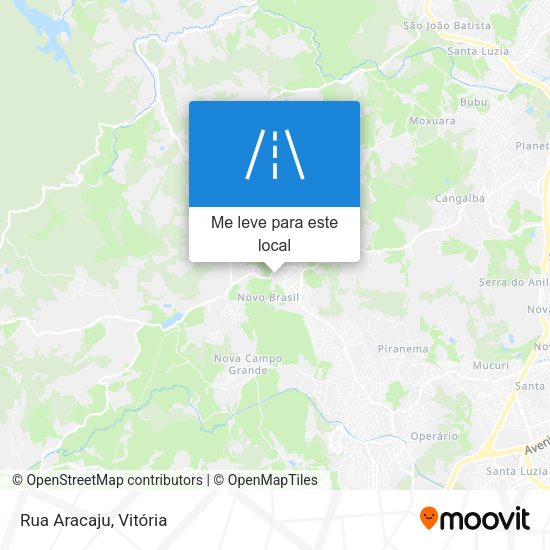 Rua Aracaju mapa