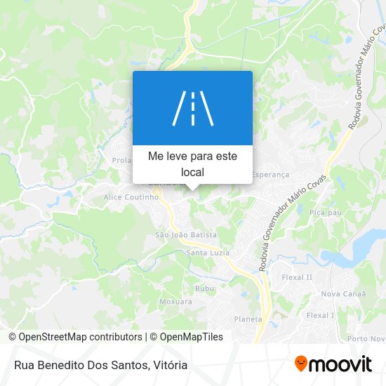 Rua Benedito Dos Santos mapa