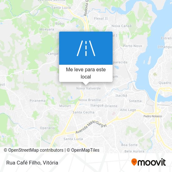Rua Café Filho mapa