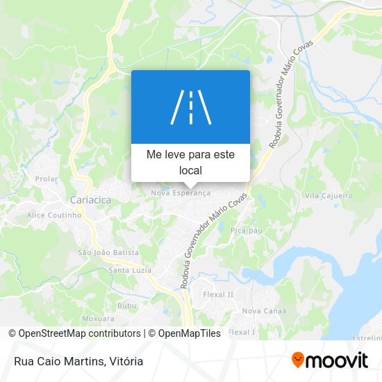 Rua Caio Martins mapa