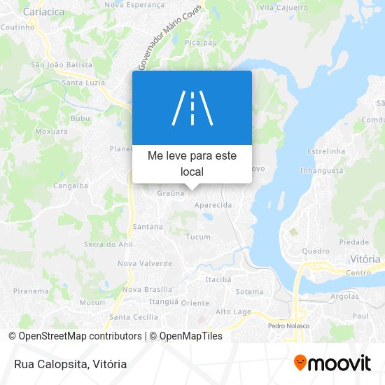 Rua Calopsita mapa