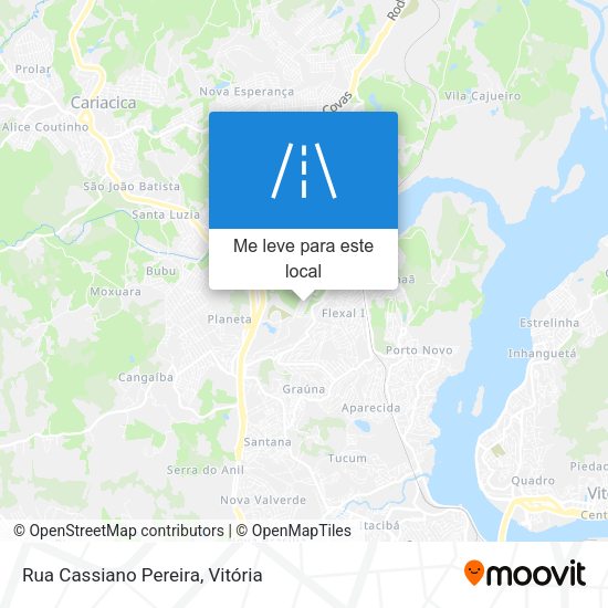 Rua Cassiano Pereira mapa