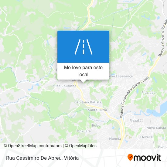 Rua Cassimiro De Abreu mapa