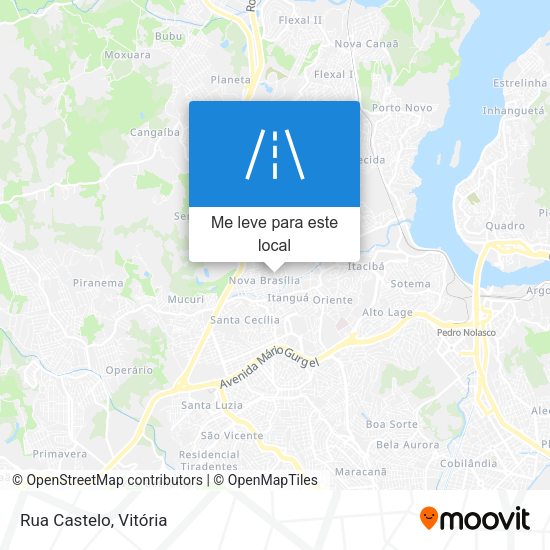 Rua Castelo mapa