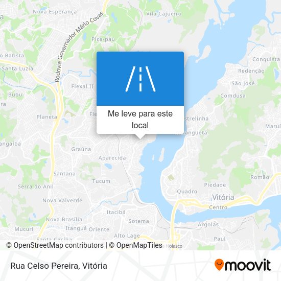 Rua Celso Pereira mapa