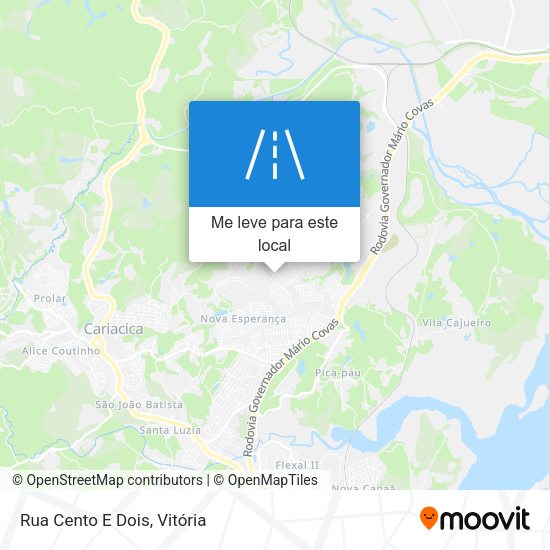 Rua Cento E Dois mapa