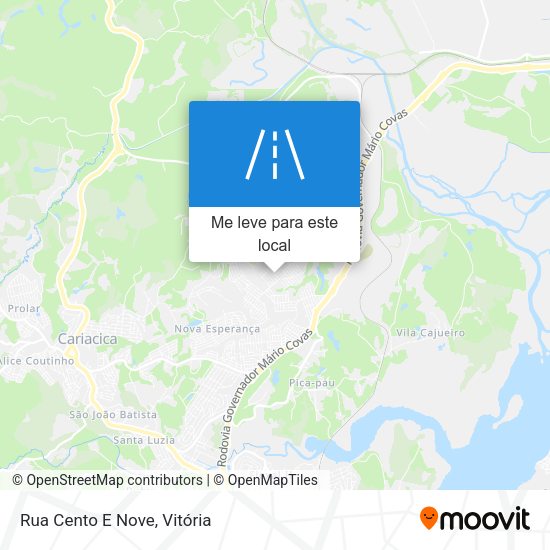 Rua Cento E Nove mapa