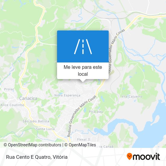 Rua Cento E Quatro mapa
