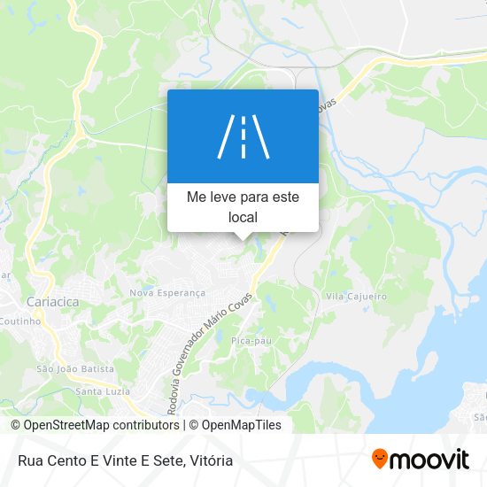 Rua Cento E Vinte E Sete mapa