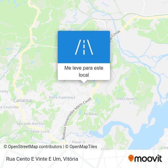 Rua Cento E Vinte E Um mapa