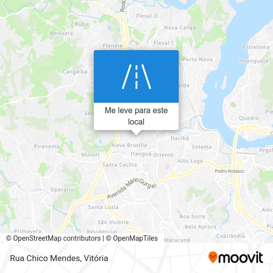 Rua Chico Mendes mapa