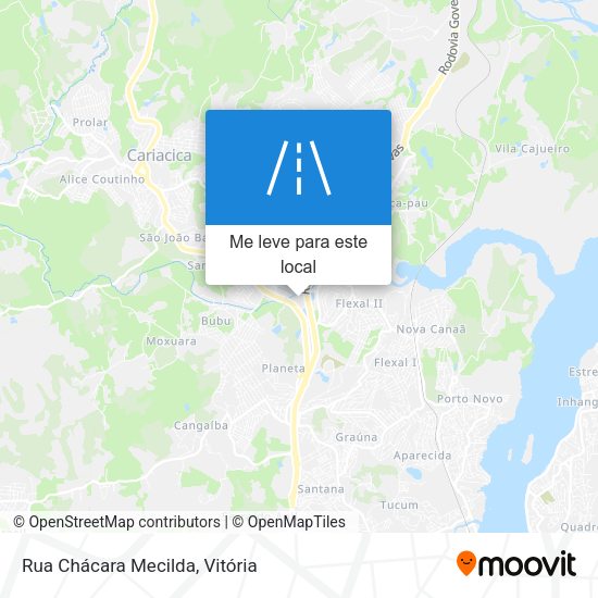 Rua Chácara Mecilda mapa