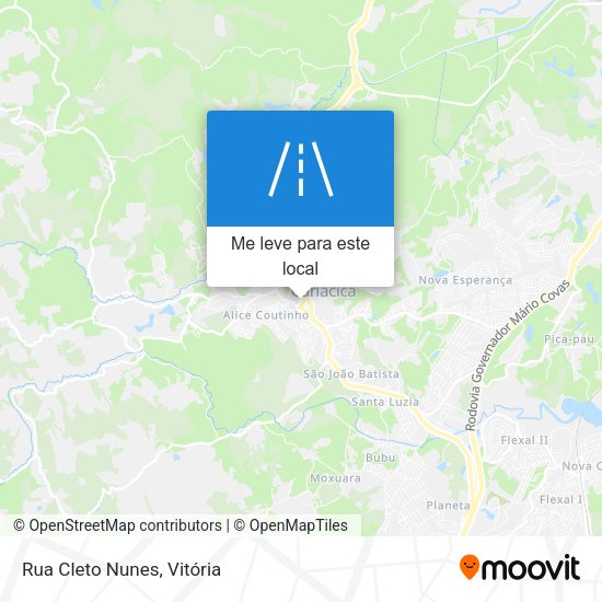 Rua Cleto Nunes mapa
