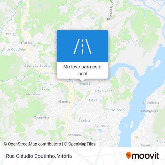Rua Cláudio Coutinho mapa