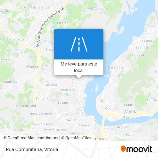 Rua Comunitária mapa