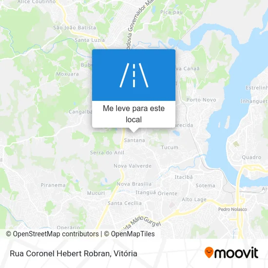 Rua Coronel Hebert Robran mapa