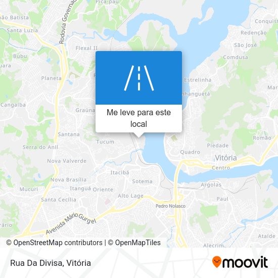 Rua Da Divisa mapa
