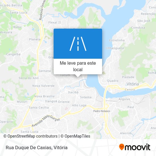 Rua Duque De Caxias mapa
