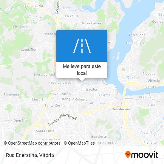 Rua Enerstina mapa