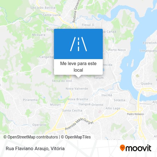 Rua Flaviano Araujo mapa