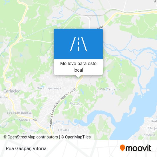 Rua Gaspar mapa