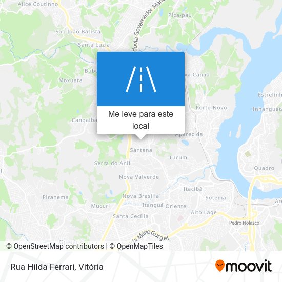 Rua Hilda Ferrari mapa