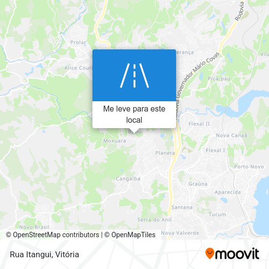 Rua Itangui mapa