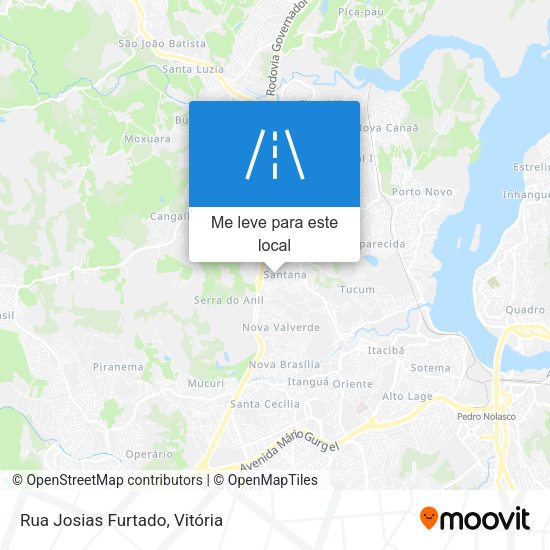 Rua Josias Furtado mapa
