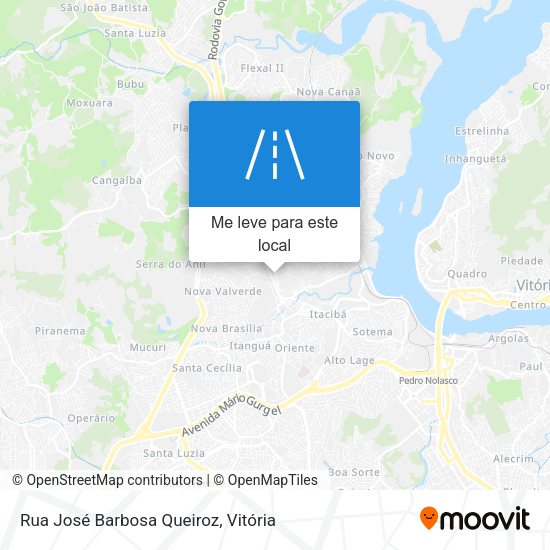 Rua José Barbosa Queiroz mapa