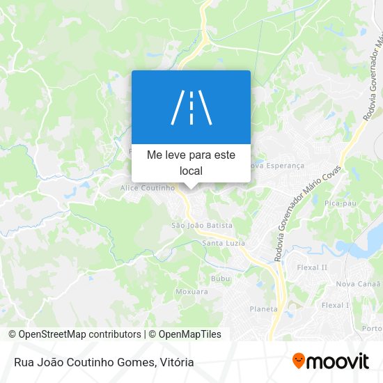 Rua João Coutinho Gomes mapa