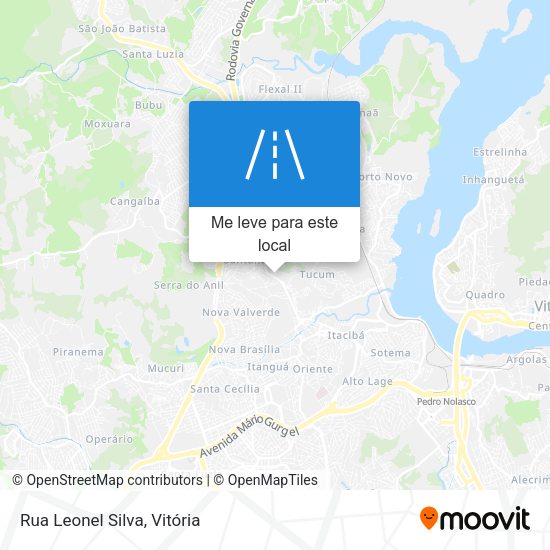 Rua Leonel Silva mapa