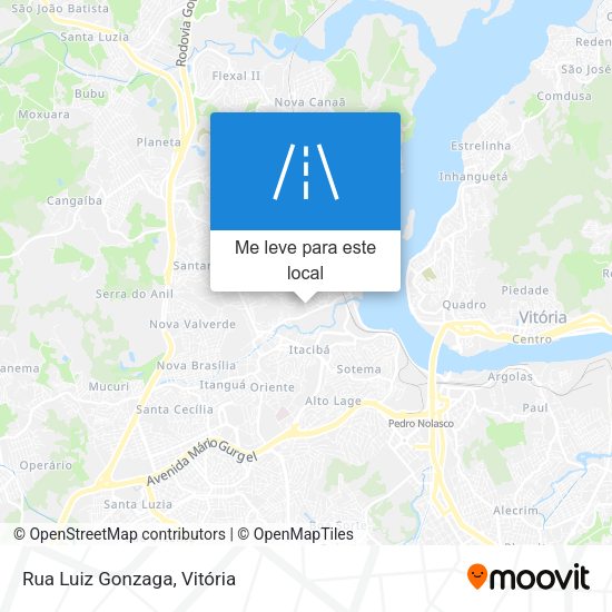 Rua Luiz Gonzaga mapa